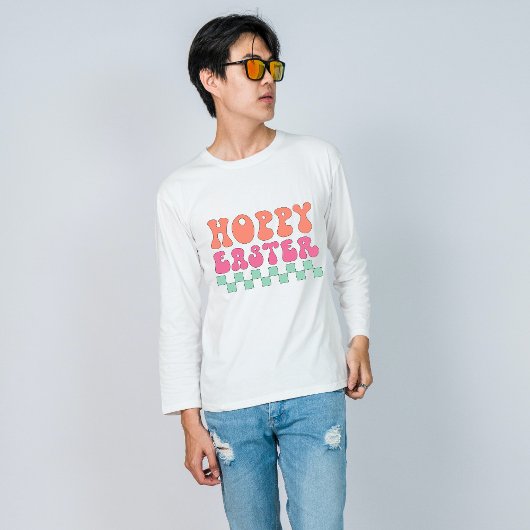 Retro Typografie Hoppy Oaster T-Shirt