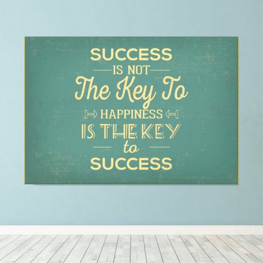 Retro Typografie Leinwanddruck (Insitu (Holzboden))