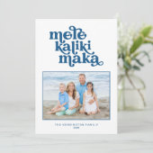 Retro Typografie Mele Kalikimaka Weihnachtsgebäck (Stehend Vorderseite)