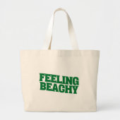 Retro-Typografie mit Strand-Feeling Jumbo Stoffbeutel (Vorne)