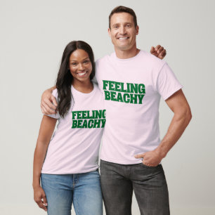 Retro-Typografie mit Strand-Feeling T-Shirt