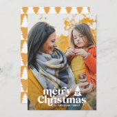 Retro Typografie modern 1 Foto Weihnachten (Vorne/Hinten)