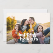 Retro Typografie modern 1 Foto Weihnachten (Vorderseite)