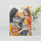 Retro Typografie modern 1 Foto Weihnachten (Stehend Vorderseite)