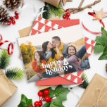 Retro Typografie modern 1 Foto Weihnachten<br><div class="desc">Retro Typografie modern 1 Foto Weihnachten. Text- und Hintergrundfarben können angepasst werden. Teil einer Sammlung</div>