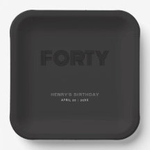 Retro-Typografie moderne schwarze 40. Geburtstag