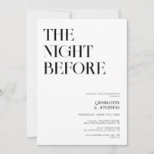 Retro Typografie Modernes Foto Probe Abendessen Einladung (Vorderseite)