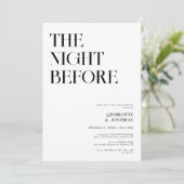 Retro Typografie Modernes Foto Probe Abendessen Einladung (Stehend Vorderseite)