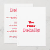 Retro-Typografie Save-the-Date-Detailskarte Save The Date (Vorne/Hinten)