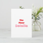 Retro-Typografie Save-the-Date-Detailskarte Save The Date (Stehend Vorderseite)