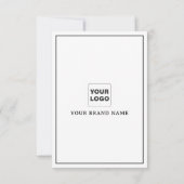 Retro Typografie Vielen Dank Rabattkarte Dankeskarte (Rückseite)