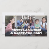 Retro Typografie Weihnachten & Neue Jahre Vier Fot (Vorderseite)