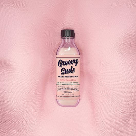 Retro Typografy Cool Business Product Label Weinetikett