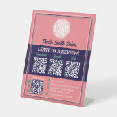 Retro Typografy Cool Business Verlass a Review Sockelschild (Vorderseite)