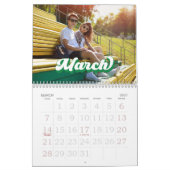 Retro Typografy Style Text, Bearbeitbares benutzer Kalender (Mär 2027)