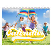 Retro Typografy Style Text, Bearbeitbares benutzer Kalender (Titelbild)