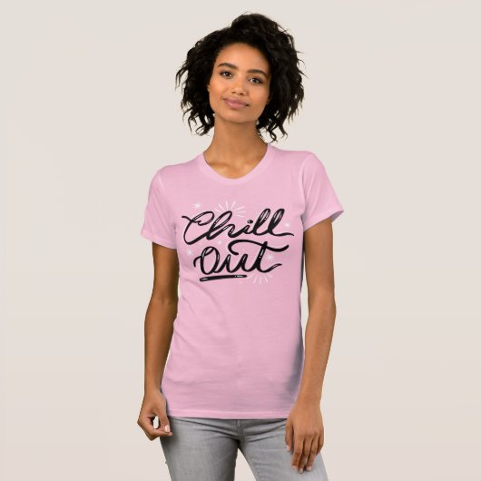 Retro Typografy T - Shirt abkühlen (Vorne ganz)