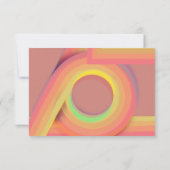 Retro-UAWG mit QR-Code RSVP Karte (Rückseite)