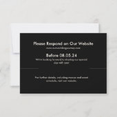 Retro UAWG Wedding RSVP Karte (Vorderseite)