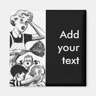 Retro Überlastete Mama Magnet