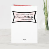 Retro Überraschungs-Geburtstag Karte (Rückseite)