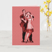 Retro Überraschungs-Geburtstag Karte (Gelbe Blume)