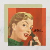 Retro Überraschungs-Party für irgendwelche Einladung (Vorne/Hinten)