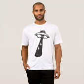 Retro UFO Abduction Graphic Alien SciFi T-Shirt (Vorne ganz)