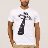 Retro UFO Abduction Graphic Alien SciFi T-Shirt (Vorderseite)
