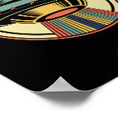 Retro UFO Alien Poster (Ecke)