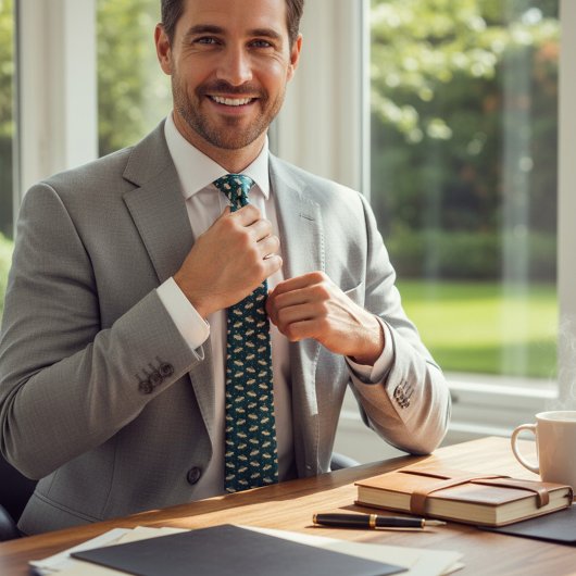 Retro UFO Raumschiff Muster Kosmisches Zubehör Krawatte