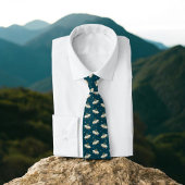 Retro UFO Raumschiff Muster Kosmisches Zubehör Krawatte