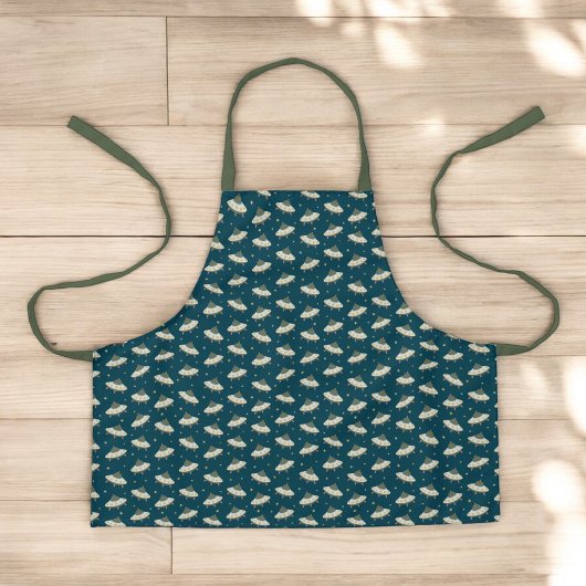 Retro UFO Spaceship Kids Space Adventure Schürze