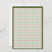 Retro Ugi Weihnachts-Weihnachtsfeier Einladung (Rückseite)