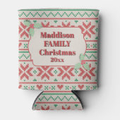 Retro Ugly Christmas Sweater in Off-White Dosenkühler (Vorderseite)