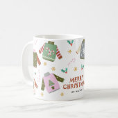 Retro Ugly Sweater Christmas Kaffeetasse (Vorderseite Links)