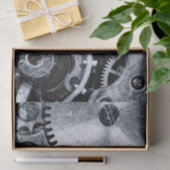 Retro Uhr Makrofotografie, Vintage Uhr B&W Seidenpapier (Geschenk)