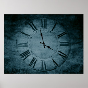 Retro-Uhr Poster