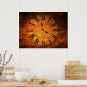 Retro-Uhr Poster (Küche)