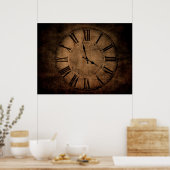 Retro-Uhr Poster (Küche)