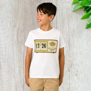 Retro-Uhr-Radio mit Flip-Funktion T-Shirt