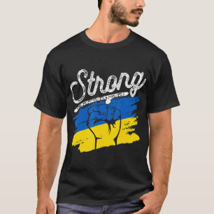 Retro Ukraine Flag Starke Vintage Ukraine für Männ T-Shirt