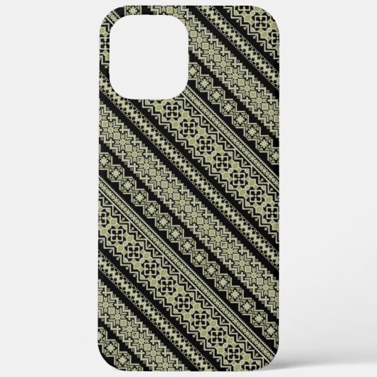 Retro ukrainisches Muster Case-Mate iPhone Hülle (Rückseite)