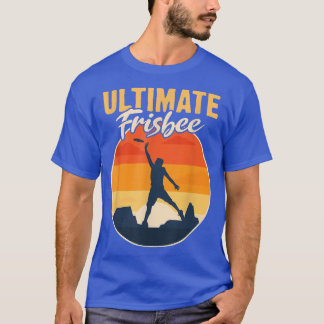 Retro Ultimate Frisbee Player Men Women Vintag Fl T-Shirt