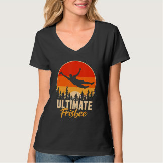 Retro Ultimate Frisbee Player Men Women Vintag Fl T-Shirt