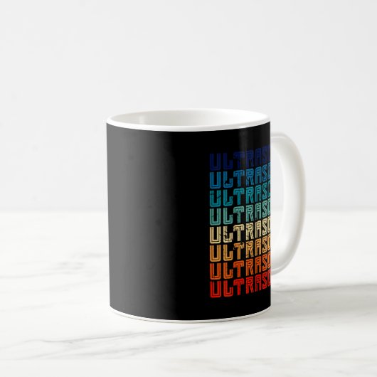 Retro Ultrasound Technologist  Kaffeetasse (VorderseiteRechts)