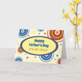 Retro Uncle Happy Vatertag Karte (Gelbe Blume)