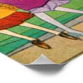 Retro und Art Deco Poster Print (Ecke)