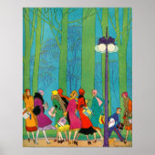 Retro und Art Deco Poster Print (Vorne)