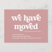 Retro und Boho | Ankündigung zur Bewegung der Rose Postkarte (Vorderseite)